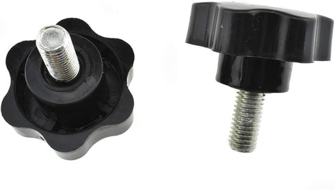 Hahiyo Hex Handle Threaded Knobs | Star Bump Shape M10 20mm Screw Length | Clamping Handgrip Nut Screw Combined Tightly