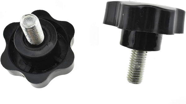 Hahiyo Hex Handle Threaded Knobs | Star Bump Shape M10 20mm Screw Length | Clamping Handgrip Nut Screw Combined Tightly