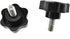 Hahiyo Hex Handle Threaded Knobs | Star Bump Shape M10 20mm Screw Length | Clamping Handgrip Nut Screw Combined Tightly