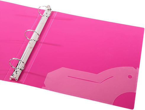 Filexec 3-Ring Binder, 1", 12 Pack, Neon Colors: Blue, Hot Pink, Purple, Green (50573-64970)