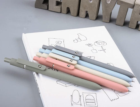 sencoo 5 pack Blue Gel Pens, Quick Dry Ink, Fine Point Retractable Roller Ball Pens, 0.5mm Smooth Writing