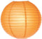 Cultural Intrigue Luna Bazaar Paper Lantern (6-inch Parallel Style Ribbed Light Orange, Set of