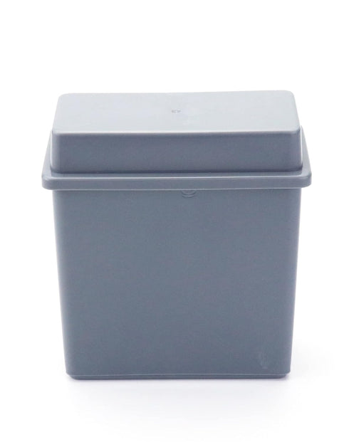 QWORK Microscope Slides Staining Jar and Rack, 10 Pack, 24-Slots, Grey