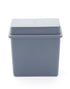 QWORK Microscope Slides Staining Jar and Rack, 10 Pack, 24-Slots, Grey