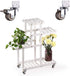 MuchoWow Set 4, yuzhiyu Swivel Plate TPE Caster with Brake of Low Profile L-Bracket Caster, Silent Caster Wheels