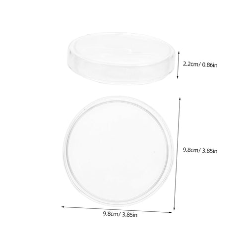 10pcs Glass Culture Dishes for Laboratory Experiments High Transparency Petri Dishes for Microscopic Observations