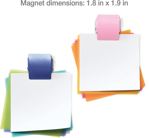 PLUS Extra Strong Large Magnetic Clips, Large 3-Pack, Red