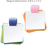 PLUS Extra Strong Large Magnetic Clips, Large 3-Pack, Red