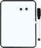 PTY 6" x 8" Magnetic Dry Erase Board with Marker and 2 Magnets - Mini Whiteboard for School Locker, Fridge, Office, Home