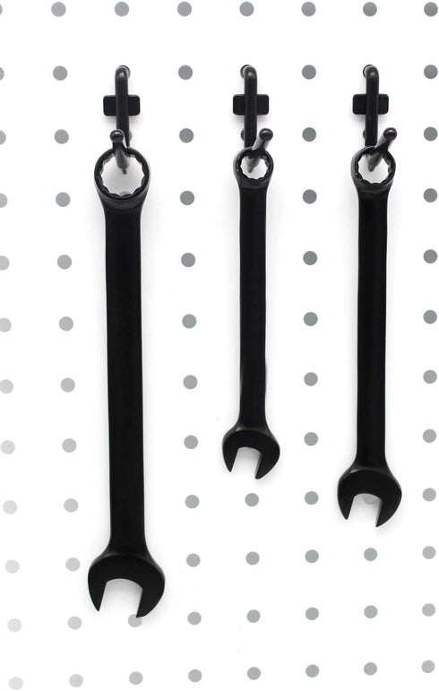 1.5 inch L Style Pegboard Hooks Kit, 200 pk Assortment Tool Organizer, Black Peg Hooks Accessories (200 PK)