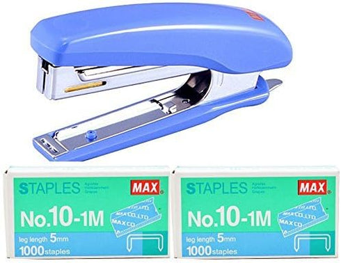 Max HD-10D Stapler with 2 Boxes of 10-1M Staples (2000)