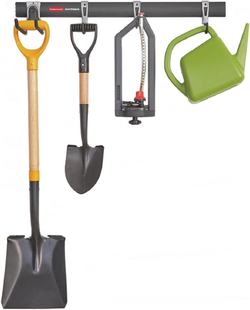Rubbermaid FastTrack Garage Storage Utility Hooks 5 Piece Black All in One