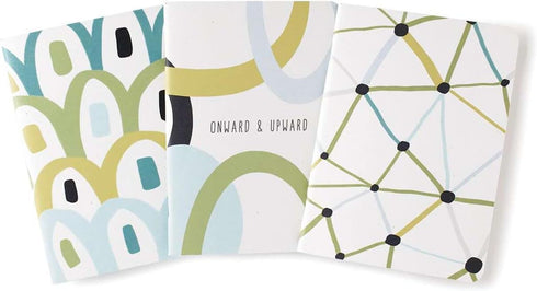 Hallmark Business Assorted Lined Notebooks, 9 Pack (Onward & Upward, 3 Designs) for Employee Gifts