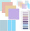 Pastel Transparent Sticky Notes, 550 Sheets, Morandi Clear Sticky Tabs, Translucent Page Flags, Office School Supplies