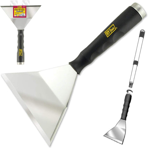 IVY Classic 23075 7" Heavy-Duty Bent Pole Scraper, Stainless Steel Blade, 1-Pack