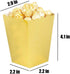 Gold Popcorn Boxes Mini Pack of 24, Paper Container for Birthday Party, Graduation, Wedding, Movie Night