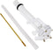 EvertechPRO PLBD94005 Anti-Siphon Ballcock Valve for Toilet, Durable Universal Fit Parts Inside Tank Kit