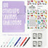 Generic Set 100 Set, 100 100 $5050 Book and Pen - Envelope Savings Challenge Book+Infinite Writing Pencil Days Money
