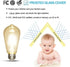 LED Edison Bulb 4W, Antique 40W Vintage E26 Light Bulb, Non-Dimmable, 450 Lumens, 5500K Cold White, 3 Pack