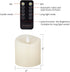 3x3 Flickering Flameless Candles Set of 1, 600 Hours Battery Life with Timer, 3 inch Ivory Candles for Indoor/Outdoor