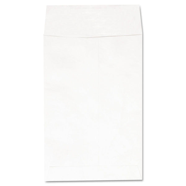 Universal Deluxe Tyvek Envelopes, 1 Square Flap, Self-Adhesive Closure, 6 x 9, White, 100/Box