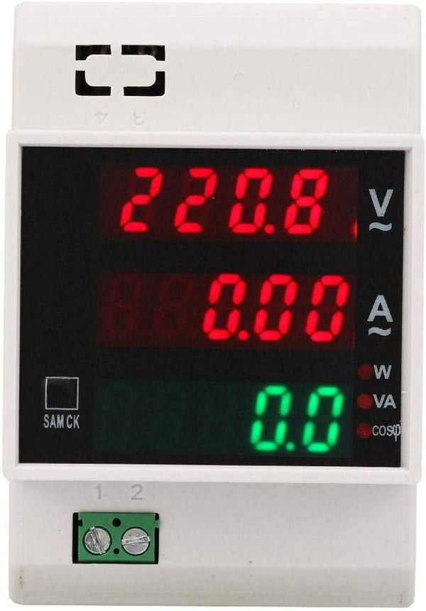 YWBL-WH Digital Energy Meter, Multi-Functional LED Active Power Meter for AC Voltage and Current