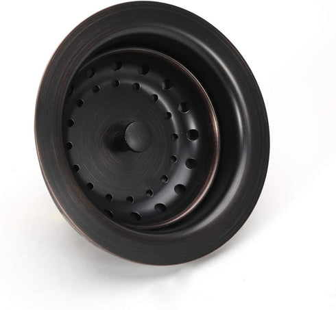 3-1/2 Inch KONE Kitchen Sink Drain ORB Assembly with Strainer Basket/Stopper, All Stainless Steel Durable and Rustproof