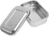 Baluue Medical Surgical Trays Stainless Steel Instrument Tray with Lid, 6 Inch Thicken Container for Lab Supplies