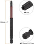 T25 Impact Rated Torx Bit 1/4" Hex Shank 4" Length Magnetic Security Star Screwdriver Power Tool by HARFINGTON
