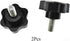 Hahiyo Hex Handle Threaded Knobs | Star Bump Shape M10 20mm Screw Length | Clamping Handgrip Nut Screw Combined Tightly