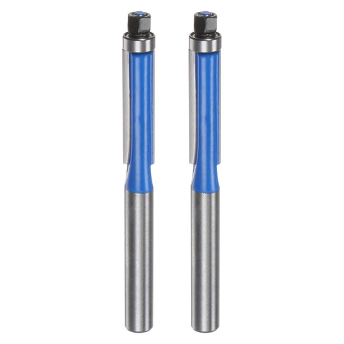 HARFINGTON 2pcs Flush Trim Router Bit 1/4" Shank 1/4" Dia 1" Cutting