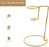 6.05 4.05 Inch, MAGICLULU Ice Cream Cone Holder Stand, Metal Single Waffle Rack for Sushi Hand Rolls, Iron Dessert