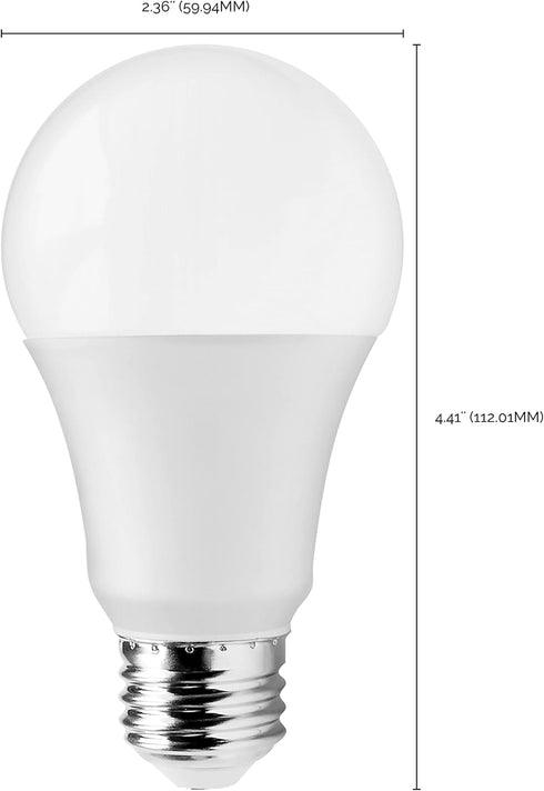 Satco S11438 12-Watt A19 LED Light Bulbs, 75-Watt Replacement, 5000K Natural Light, 10 Pack