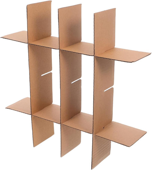 MAGICLULU 5-Pack Cardboard Box Dividers, 13.18x3.14 Inch Carton Partition Inserts for Glassware