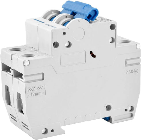 Miniature Circuit Breaker HSB6C, 16Amp Current, 2 Pole, Type C, 6kA Breaking Capacity, DIN Rail Mounting by Heschen