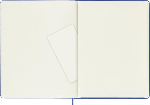 Moleskine Classic Notebook, Hard Cover, XL (7.5" x 9.5") Ruled/Lined, Hydrangea Blue, 192 Pages