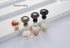 SANCHAKOU 8-Pack Zinc Alloy Handles Drawer Knob Handle Round Handle Single Hole Handle Bedside Table Handle Small