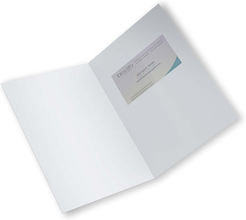 Clear Adhesive Business Card Sleeves - 200 Pieces