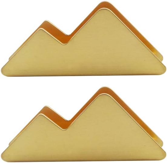 Enyuwlcm Metal Desk Card Holder Brass Business Card Display Stand for Women Men Gold 1 Pack