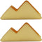 enyuwlcm Metal Business Card Holder - Brass Stand for Desk, Office Tabletop Organizer, Gold 2 Pack