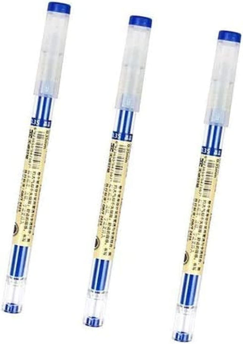 BEMLP Gel Ink Pen Extra Fine Point Pens, 0.35mm Blue Premium Liquid Ink Rollerball Pens, Quick-Drying, 12 Pieces