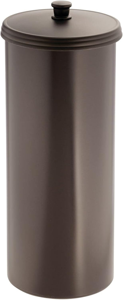 mDesign Free Standing Toilet Paper Holder - Toilet Paper Storage for Bathroom - Toilet Roll Holder Free Standing