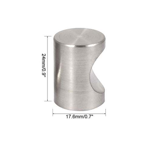 uxcell Dresser Door Cabinet Single Hole Zinc Alloy Flat Cylinder Pull Handles Knob (4pcs)