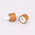 4 Pack Frosted Glass Dropper Bottles, 100ml/3.4oz Essential Oil Bottles with Eye Dropper and Bamboo Lids