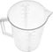 Bettomshin 3000ml Metric Straight Shape Plastic Graduated Beaker with Handle, Transparent Lab Measuring Cup
