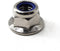 M12 Nylon Lock Nut 304 Stainless Steel Flange Nut Inserts Hex Lock Nuts (Pack of 10)