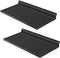PEKGRIL 17X8 Inch Large Slatwall Shelves, Set of 2 Metal Accessories for Slat Wall, Flat Display Shelves for Storage