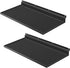 PEKGRIL 17X8 Inch Large Slatwall Shelves, Set of 2 Metal Accessories for Slat Wall, Flat Display Shelves for Storage