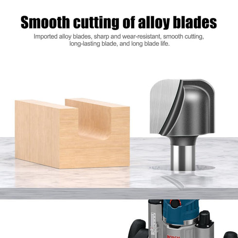 1/4" 5PCS Set Radius:1/8",1/8" 5/32",1/4",1/4". (1/4" WSOOX Bowl and Tray Router Bits with Shank Carbide Signmaking