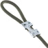 Heavy Duty Zinc Plated Metal Clips for Rope, Cord, String - Double Rope Clamps (1 Inch, 10 Pack)